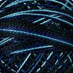 Midnight Sea - navy, teals, turqoise, light